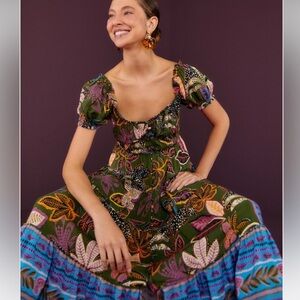 Farm Rio wild jungle floral dress